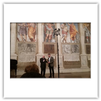 Padova, Sala dei Giganti. Con il Presidente dell'Asac Maestro Nicola Ardolino per la consegna del premio Asac 2016